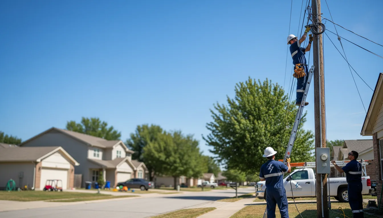Residential electrician providing installation services in Caledonia, WI
